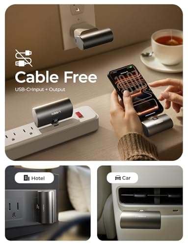 7000mAh Mini Portable Charger USB C Power Bank Travel Essential for iPhone 17 Pro Max 22.5W Fast Charging[USB-C Only, Flight-Safe], LISEN for iPhone 17 Pro Max 16 15, Samsung,Pixel,iPad, AirPods, Grey 6