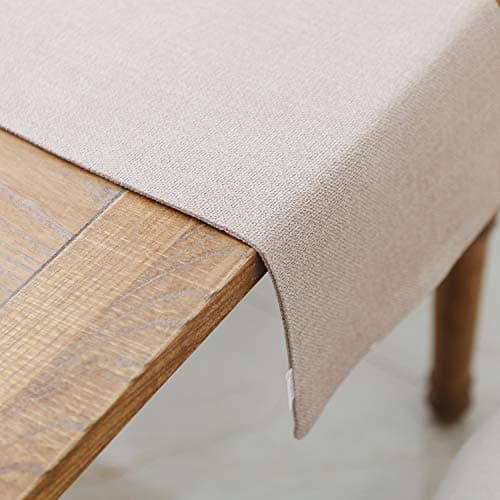 Soft Caddice Faux Linen 2 Piece Fabric in 1 Table Runner, eco-Friendly Fabric Handcrafted Runner, Natural Linen 12 x 36 Inch 2