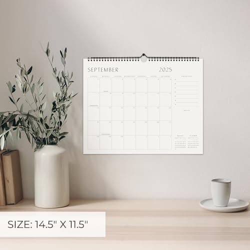 Beautiful 2025-2026 Wall Calendar - Runs from January 2025 until July 2026 – 14.5"x11.5" Office Wall Calendar for Easy Organizing 5
