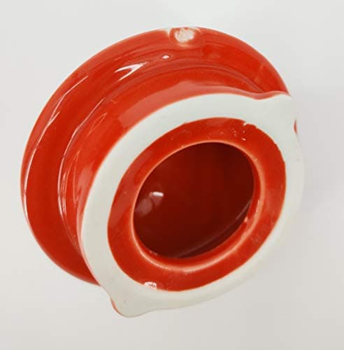 FixtureDisplays® Red Ceramic Electric Kettle with White Polka Dots 1 Liter 1000 Watts 110V Water Max Level Protection Auto Shut Off Heavy Metal Free 13581-SPECIAL-B 8