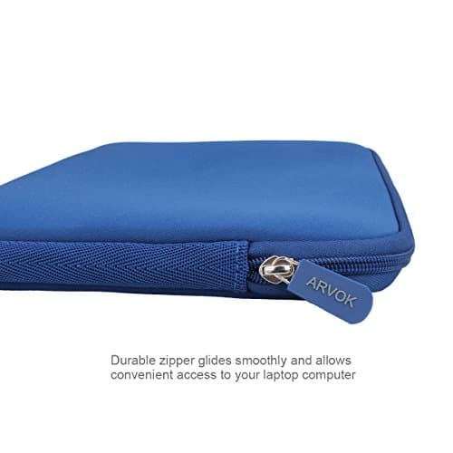Arvok 11 11.6 12 Inch Laptop Sleeve Case for MacBook Air 12, Water-Resistant Neoprene Notebook Computer Tablet Sleeve, Carrying Bag Cover for Chromebook/HP/Dell/Lenovo/Asus/Acer, Dark Blue 6