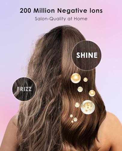 OSOU Hair Dryers, Negative Ionic Hair Dryer, High-Speed Blow Dryer with 110, 000 RPM Brushless Motor, Fast Drying Lightweight Travel Hairdryer, Low Noise Home Hair Dryer with Smooth Nozzle 5