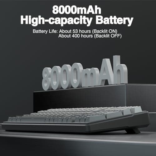 AULA F99 Wireless Mechanical Keyboard,Gasket Structure Hot Swappable Custom Keyboard,RGB Backlit,Creamy Sound,Side Printed PBT Keycaps,2.4GHz/USB-C/BT5.0 Computer Gaming Keyboards 6
