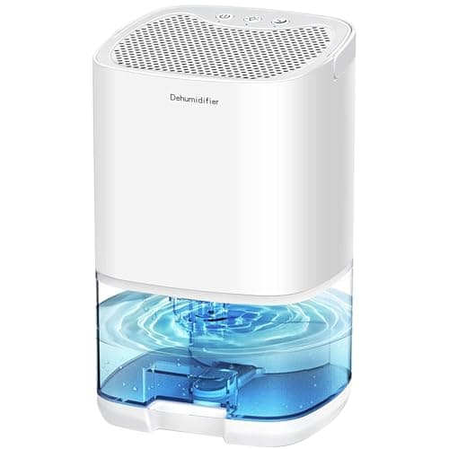 Dehumidifiers for Home 35OZ Small Dehumidifier for Bedroom 2500 Cubic Feet(350sq ft) with 7 LED Lights, Ultra Quiet & Auto Shut off Dehumidifier for Bathroom Basement Closet Garage
