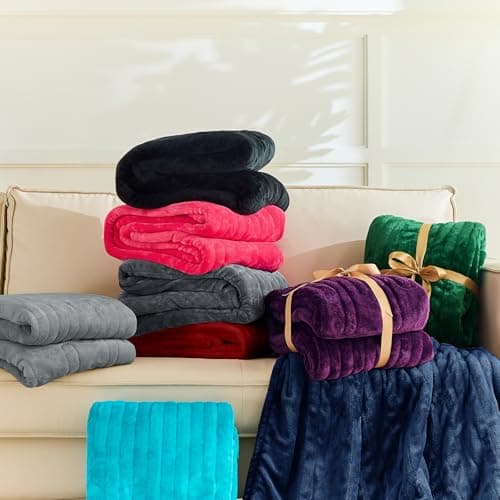 BOMOVA Heated Electric Blanket Twin - 62" x 84" Heating Blanket with 10 Heating Levels & 8 Hours Auto Off, Warm Flannel Blanket, Christmas Birthday Gifts for Women 6