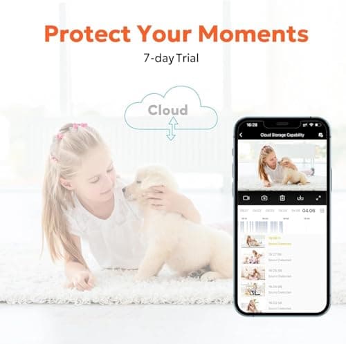 owltron Indoor Camera 2K, 360 Cameras for Home Security with Motion Detection, Baby Monitor with Phone App, 2.4G WiFi Pet Cam with Night Vision & 2-Way Audio 9