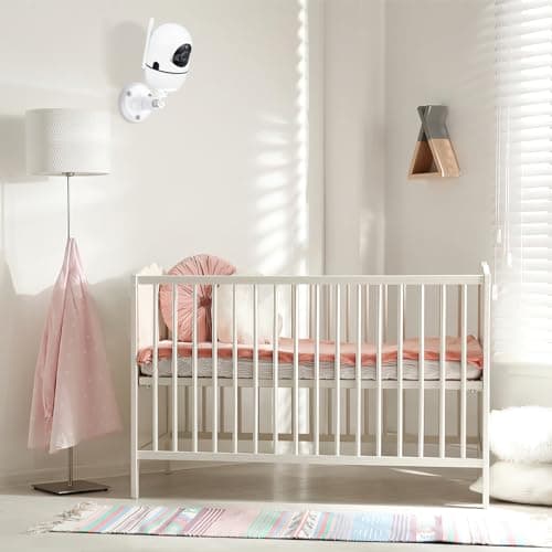 Baby Monitor Mount for HelloBaby HB65/HB40/HB6550/HB66/HB6339/HB6081/HB6550 Pro, ANMEATE SM935E, Adjustable Baby Monitor Wall Mount with Perfect View Angle and Easy Installation 3