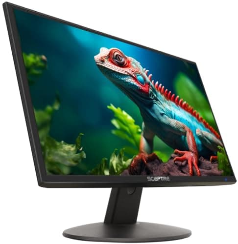 Sceptre 20" 1600x900 75Hz Ultra Thin LED Monitor 2x HDMI VGA Built-in Speakers, Machine Black Wide Viewing Angle 170° (Horizontal) / 160° (Vertical) 8