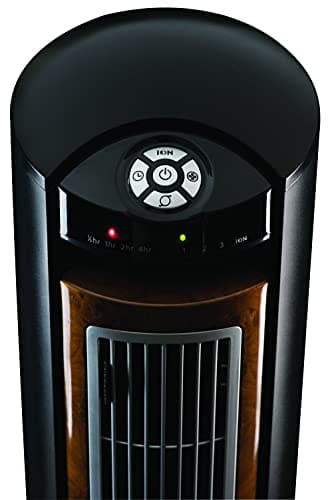 Lasko Oscillating Tower Fan, Remote Control, Ionizer, 3 Speeds, Timer, for Bedroom, Office, Kitchen 42", Black, T42950 7