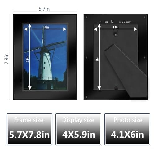 TONGCAM Security Camera, Hidden Camera Frame - Nanny Cam for Indoor Surveillance - Spy Camera with Photo Frame - No WiFi - SD Card Not Included 6