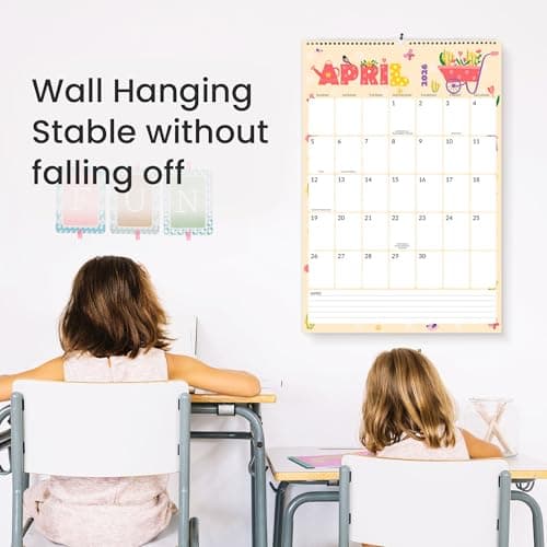 SUNEE Wall Calendar 2026 Large 22.75"x15.5", 21 Month (Ends June 2027), Vertical Extra Large Monthly Calendar 2026 for Wall, Cute 5
