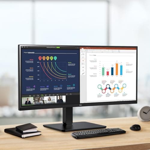 LG 34U65ZA-B UltraWide 34-Inch 3800R Curved Monitor QHD (3440 x 1440) IPS, Built-in Power, 3800R, HDR10, HDMI, DisplayPort, USB Type-C 90W PD, Built-in Speaker, Tilt/Height/Swivel Stand, Black 11