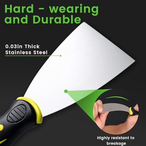 Professional Caulk Gun Kit with Caulk Remover & Silicone Sealant - 5 in 1 Caulking Tool Set for Caulking Removal, Includes Caulking Gun Tool, Silicone Scraper 6