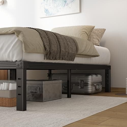 COMASACH Full Size Bed Frame 14“ High Heavy Duty Metal Platform Bed Frame,Sturdy Steel Support,No Box Spring Needed,Noise-Free,Easy Assembly 7