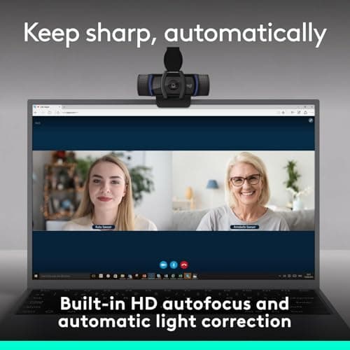 Logitech C920e HD 1080p Mic-Enabled Webcam, Certified for Zoom, Microsoft Teams Compatible, TAA Compliant 8