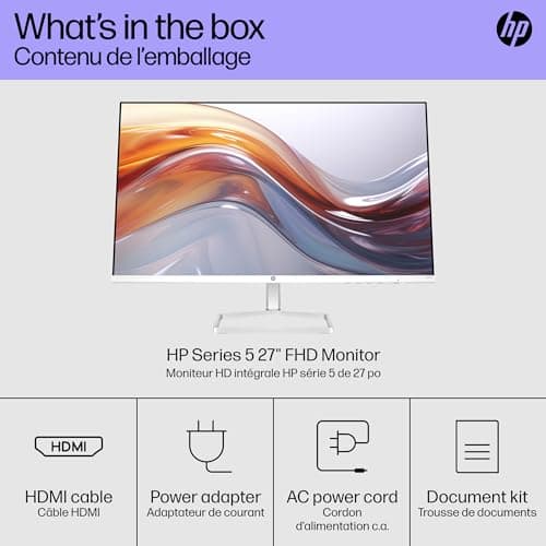 HP Series 5 27 inch FHD Monitor, Full HD Display (1920 x 1080), IPS Panel, 99% sRGB, 1500:1 Contrast Ratio, 300 nits, Eye Ease with Eyesafe Certification, 527sa (2024) 11