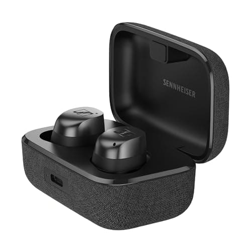 Sennheiser Momentum True Wireless 4 Smart Earbuds with Bluetooth 5.4, Crystal-Clear Sound, Comfortable Design, 30-Hour Battery Life, Adaptive ANC, LE Audio and Auracast - Black Graphite