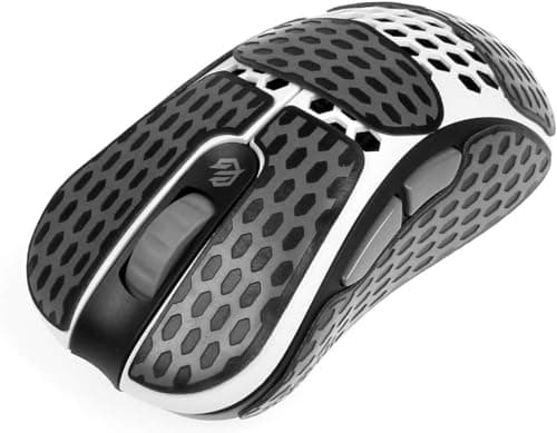 Gwolves Skoll Mini SK-S White 50g Ultralight Weight Honeycomb Design Ergonomic Wired Gaming Mouse with 3389 Sensor - PTFE Skates - 16,000DPI - Detachable Cable (White) (Small) 6