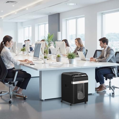 Bonsaii 200-Sheet Auto-Feed Paper Shredders for Office Use, Heavy Duty 8.1-Gal Large Shredder, 60 Minutes Continuous Run Time, P-4 Security Level (C283-A Old Version) 9