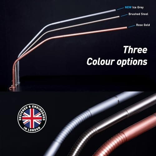 Daylight Slimline 4™ LED Table Lamp in Rose Gold - 6,000K, 3,200 Lux, 4 Brightness Levels, USB-C Charging Port, Anti-Glare Diffuser, Flexible Design, Art & Craft, Sewing, Nail Salon 5