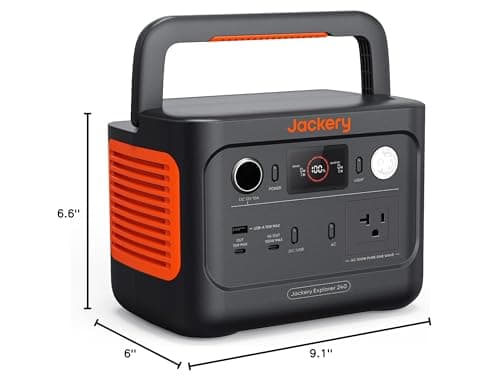 Jackery Explorer 240 v2 Portable Power Station, 256Wh LiFePO4 Battery with 300W AC/100W USB-C Output, 1Hr Fast Charging, Versatile Scenarios-Outdoor/Camping/RV/Travel/Emergency Backup 9