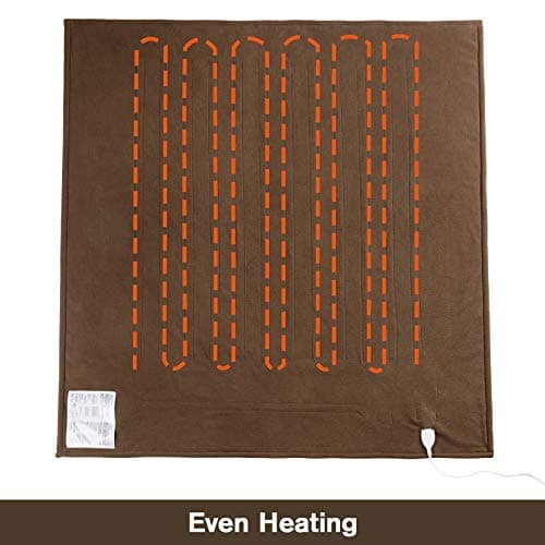 STONECREST Reversible Electric Blanket Heated Throw, 50"x60" Heating Blanket with 5 Setting Controller, 4 Hour Auto-Off, Overheating Protection, ETL Certified, Machine Washable (Chocolate) 6