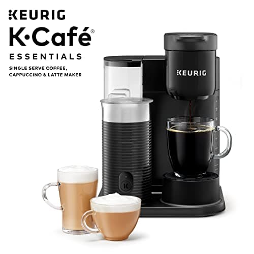 K-Cafe Essentials Single Serve K-Cup Pod Coffee, Latte and Cappuccino Maker, Black 2