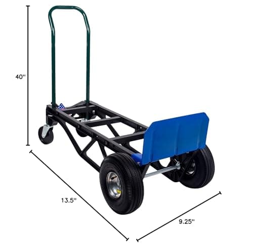 American Lifting 700 lb Capacity Ultra Lightweight Super Strong Nylon Convertible Hand Truck & Dolly 7