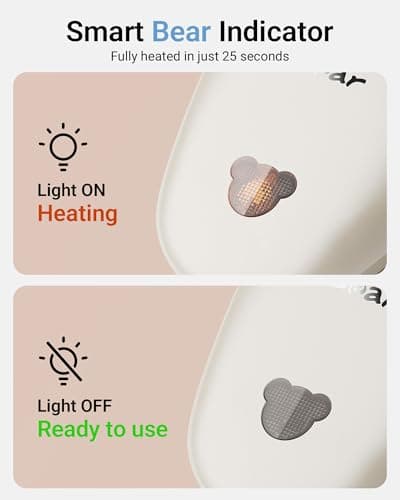 Bear Steamer for Clothes, Handheld Clothes Steamer,1300W Strong Power Garment Steamer with 230ml Tank,Fast Heat-up, Auto-Off, Steam Iron Fabric Wrinkle Remover with Brush for Home and Travel 7