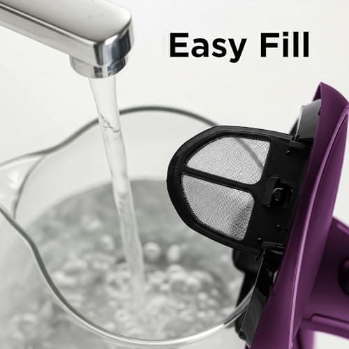OVENTE Electric Kettle, 1.5L Borosilicate Glass Countertop Water Heater and Boiler for Coffee or Tea, BPA-Free, Auto Shut-Off, Boil-Dry Protection, Removable and Washable Spout Filter, Purple KG83P 6