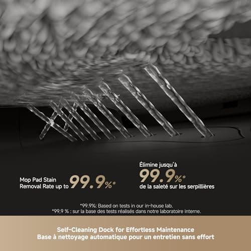 DREAME L50 Ultra Robot Vacuum and Mop Black with Auto-Empty and Mop Self-Cleaning, Precise Obstacle Avoidance, 19,500Pa Suction, HyperStream Detangling DuoBrush 8