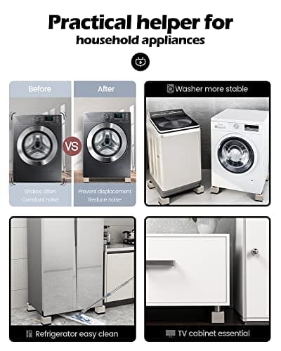 Furniture Risers, Tclouda Bed/Sofa/Desk/Table/Chair Leg/Fridge Lifts to 1.5, 3 and 4 in, Square Adjustable Risers Blocks for Extenders, Heavy Duty Supports Up to 1300 Lbs, 3 in-Apricot-Square 7