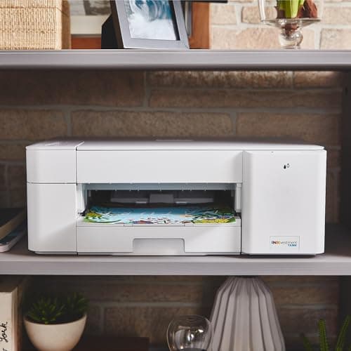 Brother MFC-J1205W INKvestment -Tank Wireless Multi-Function Color Inkjet Printer with Up to 1-Year in Box, Works with Alexa 9
