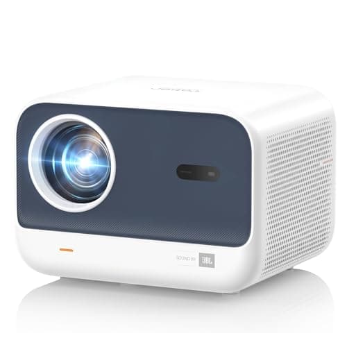 [Sound by JBL & Seamless Autofocus] Yaber 1080P Native Projector, L2s Video Projector, LED Projector with WiFi 6 and Bluetooth 5.1 Home Cinema Projector for Mobile Phone/Laptop, Gray