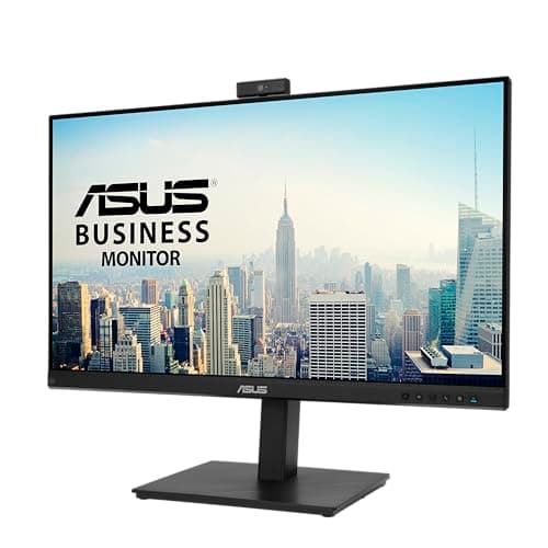 ASUS 27” 1080P Video Conference Monitor (BE279QSK) - Full HD, IPS, Built-in Adjustable 2MP Webcam, Mic Array, Speakers, Eye Care, Wall Mountable, Frameless, HDMI, DisplayPort, VGA, Height Adjustable 11