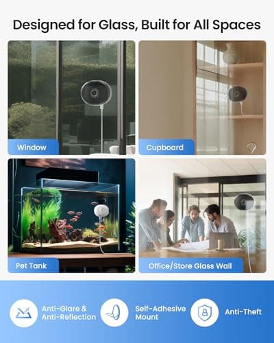 ZOSI C680 2K Window Security Camera with Full Color Night Vision, 3MP Indoor Plug-in WiFi Camera for Home Security, AI Human Vehicle Detection, 2.4/5GHz WiFi, 24/7 Recording, 2 Way Talk, Easy Install 2