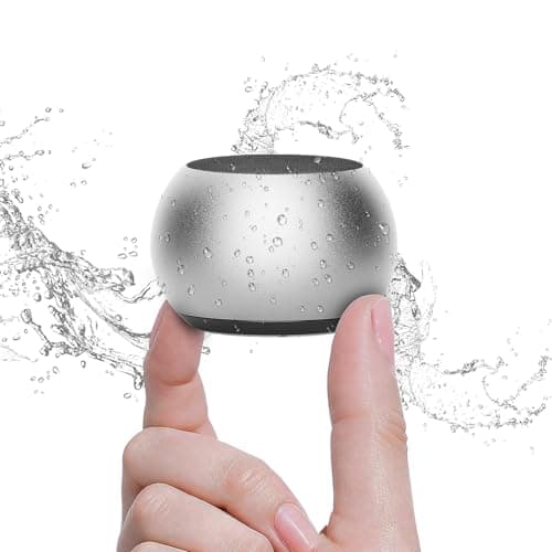 Small Bluetooth Speaker, 2025 Portable Speaker with Loud Stereo Sound and Robust Bass, IP7 Waterproof Speaker with Lanyard Easy to Carry, Mini Speaker for Outdoor, Hiking, Beach, Electronic Gadgets