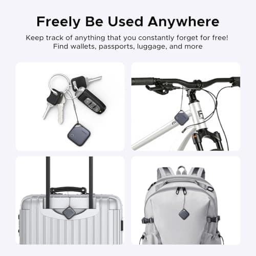 UGREEN FineTrack Air Tracker Tags (iOS Only) 4 Pack, 2-Year Replaceable Battery Bluetooth Tracker Compatible with Apple Find My, Item Finder Smart Tag for Keys, Luggage - [Apple Find My Certified] 9