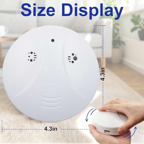 Tauboly Smoke Detector Camera 1080P HD, WiFi Hidden Camera with APP Control, Indoor Security Cam with Motion Detection & Night Vision, Surveillance Cam for Home 7