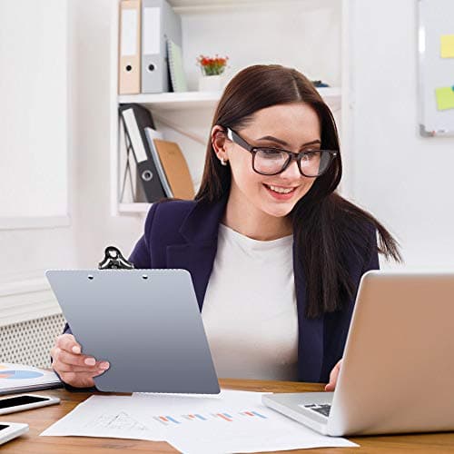 Metal Clipboard, Contractor Heavy Duty Aluminum Clipboard with High Capacity Clip, Rust-Proof Plate for Letter Size and A4 Paper Sheet, Supplies for Office, Jobsite, Medical, School, Law Enforcement 7