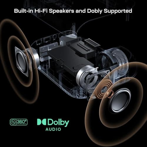 YOTON Smart Projector with WiFi and Bluetooth, Officially Licensed Netflix/Prime/YouTube, Native 1080P Full HD Portable Outdoor Movie Projector, 4K Support, Dolby Audio for Bedroom, Home, Outdoor 6