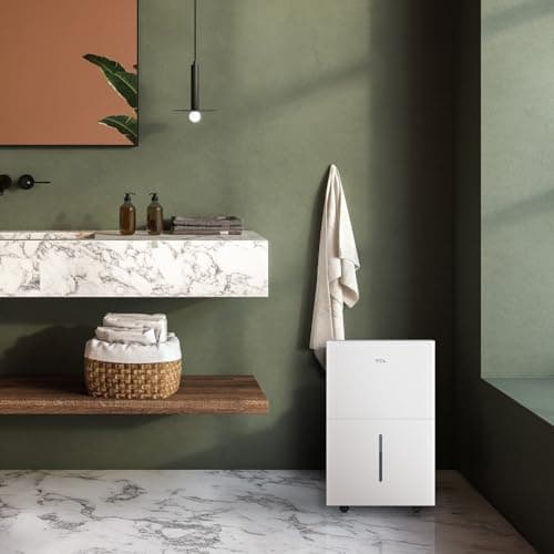 TCL 3000 Sq. Ft. Smart Dehumidifier, Energy Star Most Efficient, Ultra-Compact, 32 Pints Per Day, for Whole House, Basement, Bathroom & Bedroom, Works with Alexa/Google Assistant 12