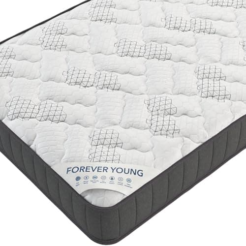 Ottomanson Twin 9" Hybrid Mattress - Medium Firm Support - Made in USA - Individually Pocketed Coils & CertiPUR-US Foam - Fiberglass-Free - Bed in a Box 10