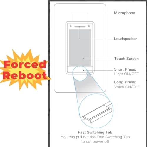 ORVIBO Matter Smart Dimmer Switch, Works with Apple Home, Alexa & Google Home, w/Weather Display, Energy Monitoring, Single Pole, Neutral Wire Required 6