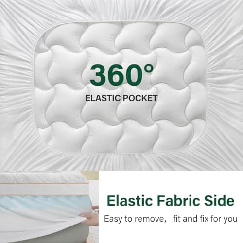 VISCOFLEX Dual Layer 4 Inch Foam Twin Mattress Topper - 2 Inch Egg Crate Firm Mattress Topper and 2 Inch Down Alternative Pillow Top Mattress Pad with 8-21 Inch Deep Pocket, Ultra Comfy Support 8