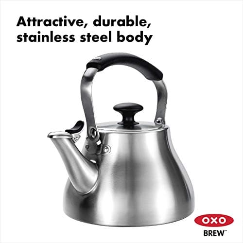 OXO 1479500 Good Grips Classic Tea Kettle, Brushed Stainless 5