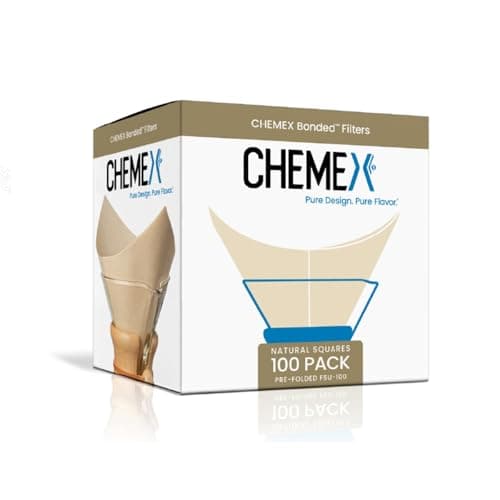 Chemex Bonded Filter - Natural Square - 100 ct - Exclusive Packaging