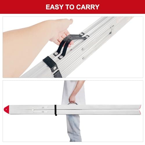 6 Step Folding Ladder with Anti-Slip Pedal, 16 LBS, Compact & Lightweight, 330 LBS Capacity, Collapsible Aluminum Ladder with A Frame Design for Indoor & Outdoor Work 7