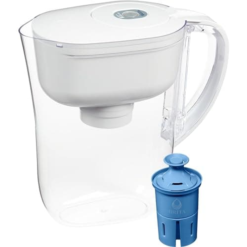 Brita Water Pitcher, Metro Elite Filter, Removes 99% of Lead, Includes 1 Filter, 6-Cup Capacity, White 14