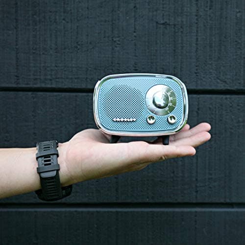 Crosley CR3039A-TN Rondo Retro Portable Rechargeable Bluetooth Speaker, Tourmaline 3